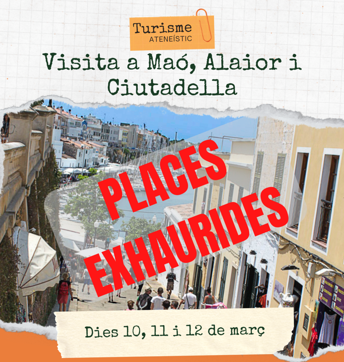 Vine a fer Turisme Ateneístic a Menorca!