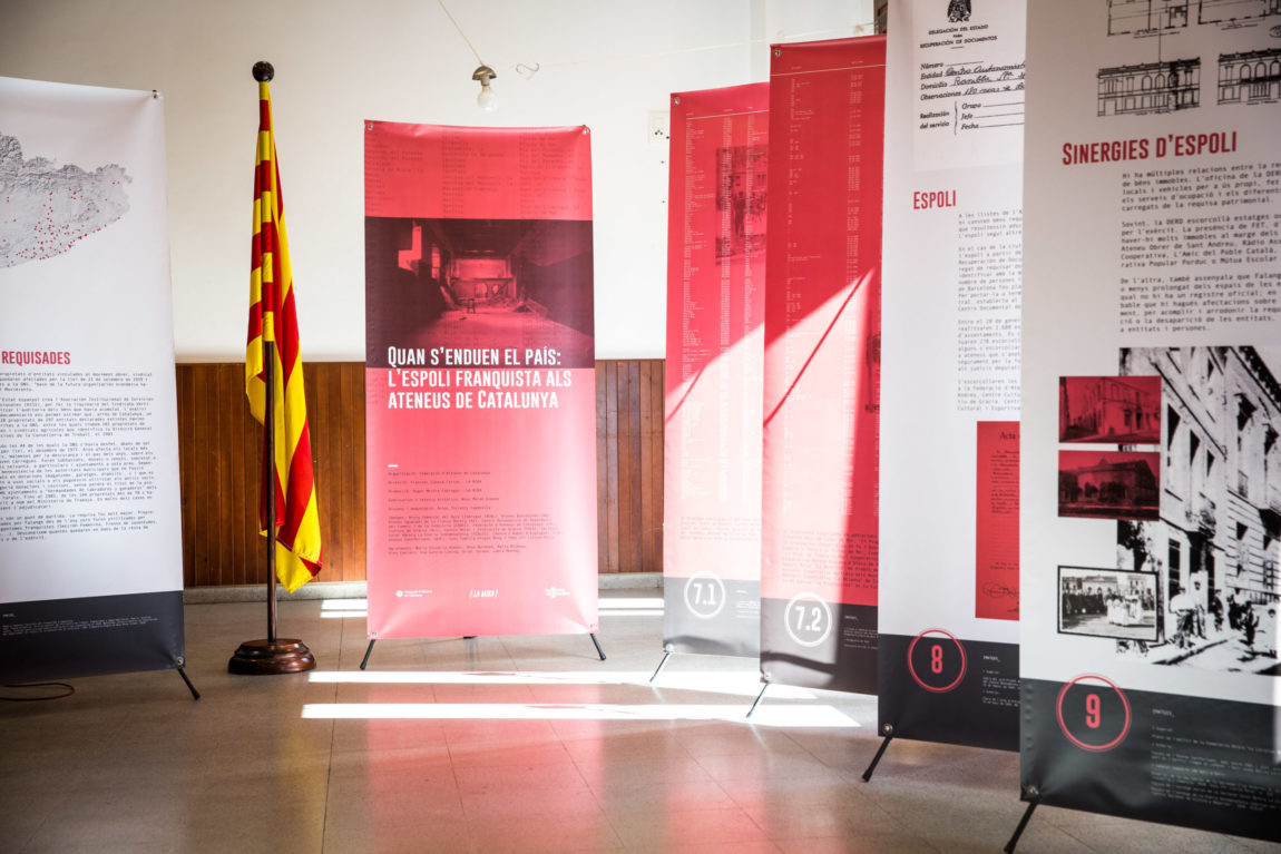 Exposició: “Quan s’enduen el país: L’espoli franquista als ateneus de Catalunya”