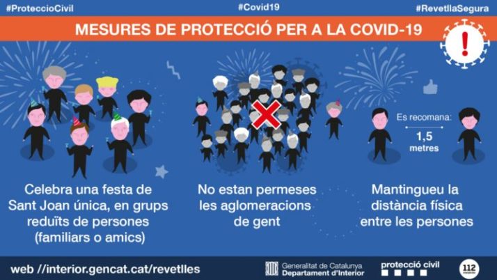 La Generalitat engega la campanya de sensibilització “Revetlla segura 2021”