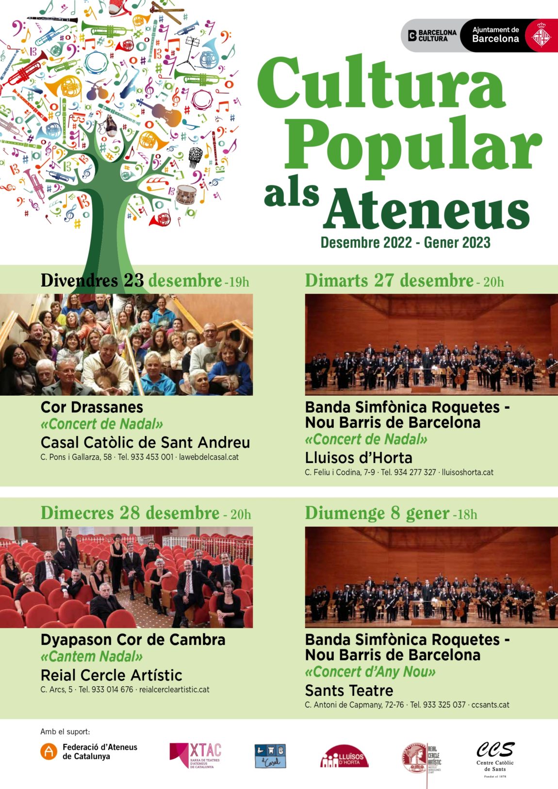 Arrenca el “Cicle de Cultura Popular als Ateneus 2022-23”