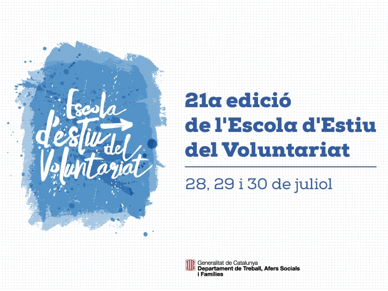 Inscriu-te a la 21a edició de l’Escola d’Estiu del Voluntariat