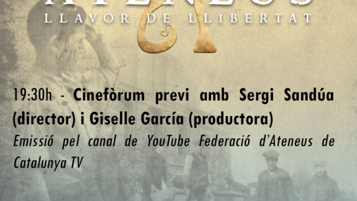 El Canal 33 emetrà el documental ‘Ateneus: llavor de llibertat’