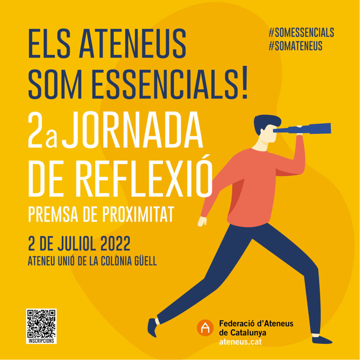 Apunteu-vos a la jornada de debat ‘Els Ateneus Som Essencials!’ sobre premsa local i comarcal!