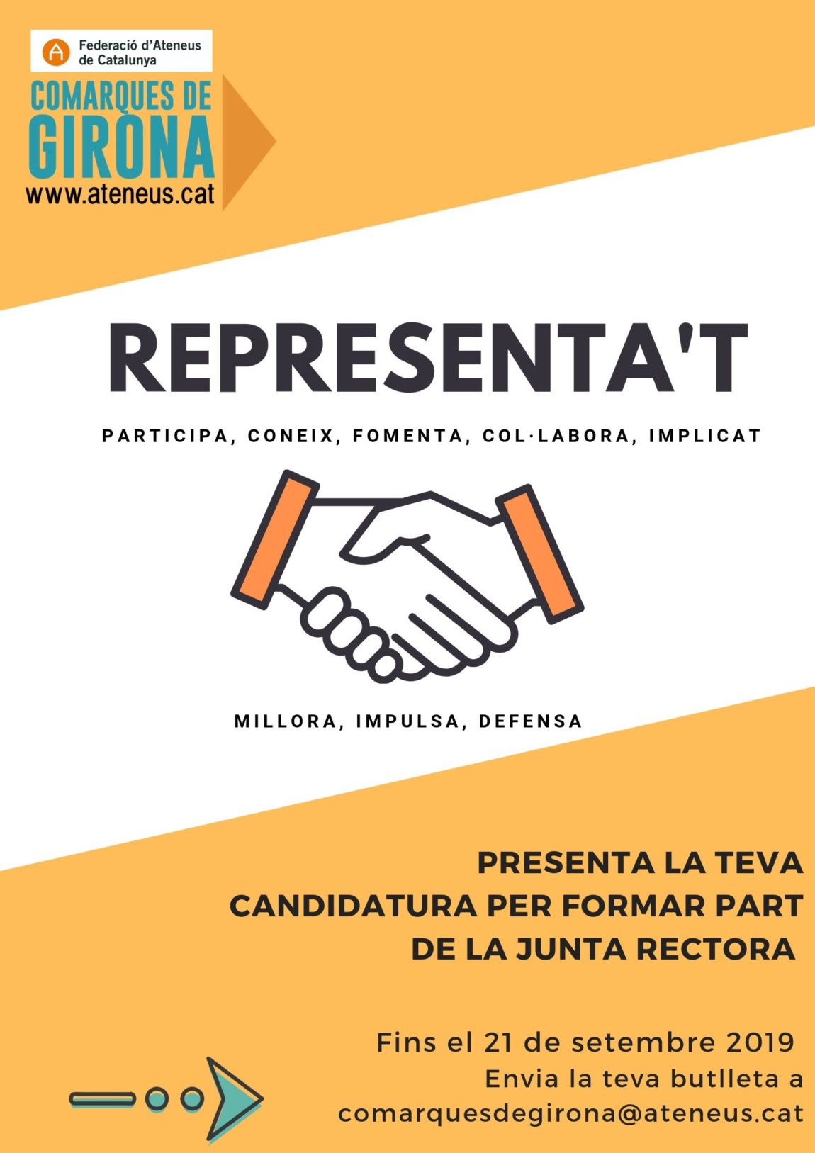 REPRESENTA’T: eleccions a la Junta Rectora de la Delegació Territorial de Girona