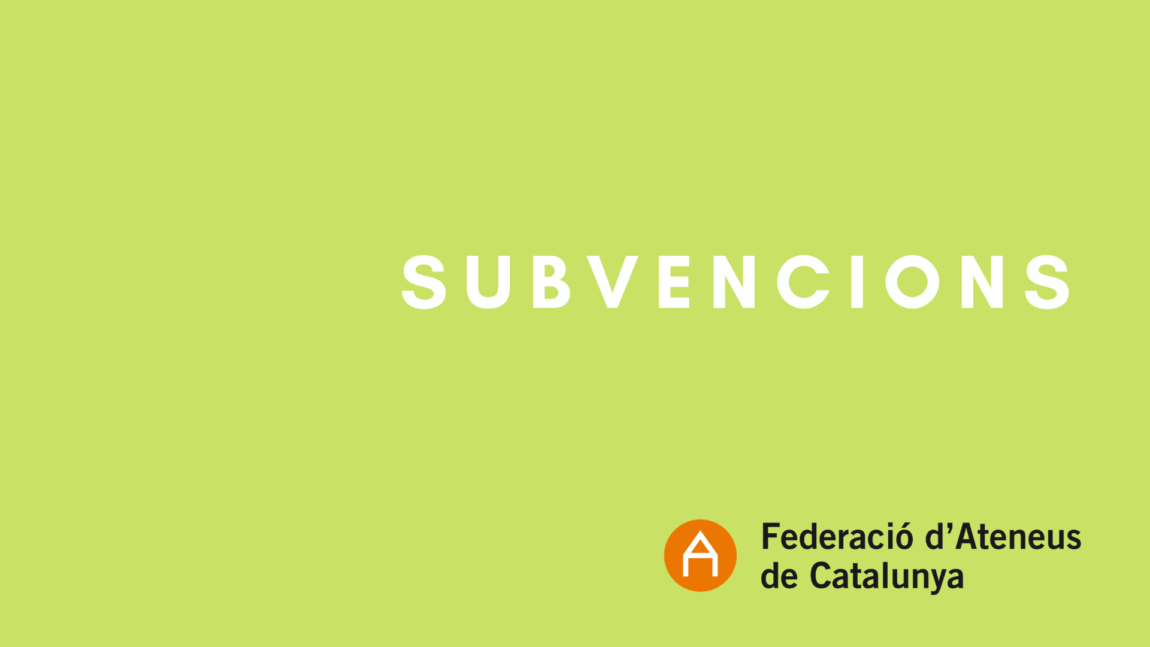 Subvencions per al foment de la llengua catalana