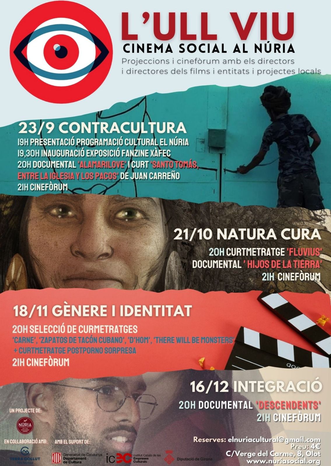 El Núria Social presenta el cicle de cinema social L’ULL VIU