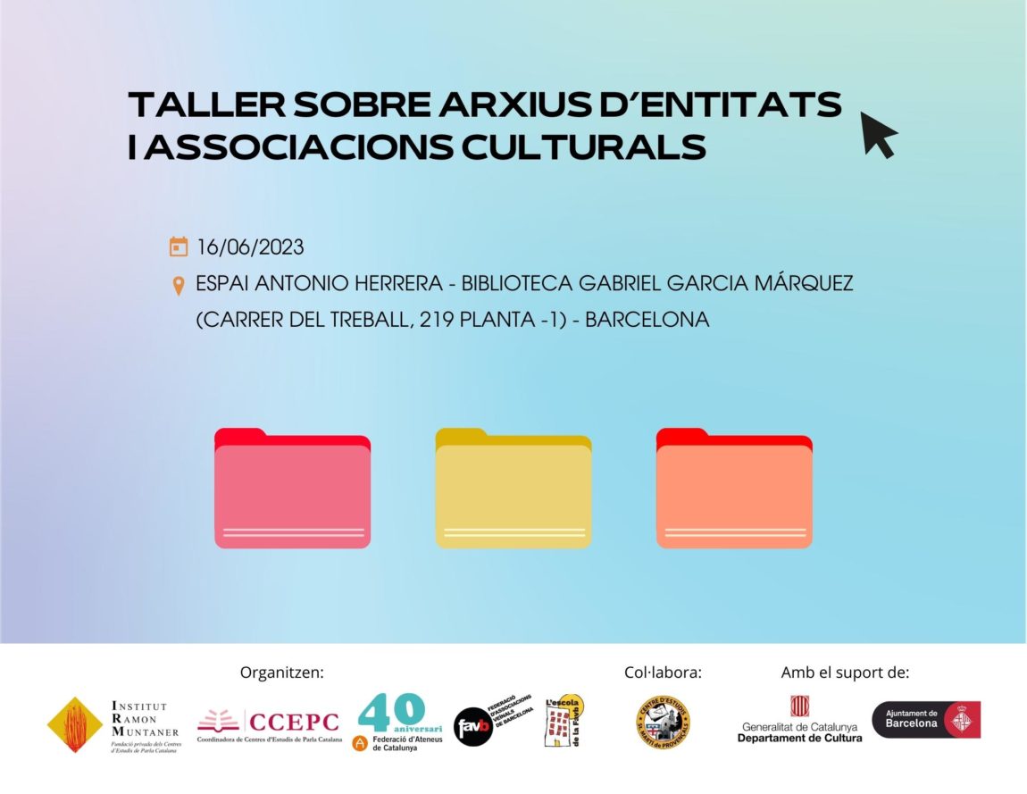 Nova sessió del taller sobre arxius d’entitats i associacions culturals a Barcelona