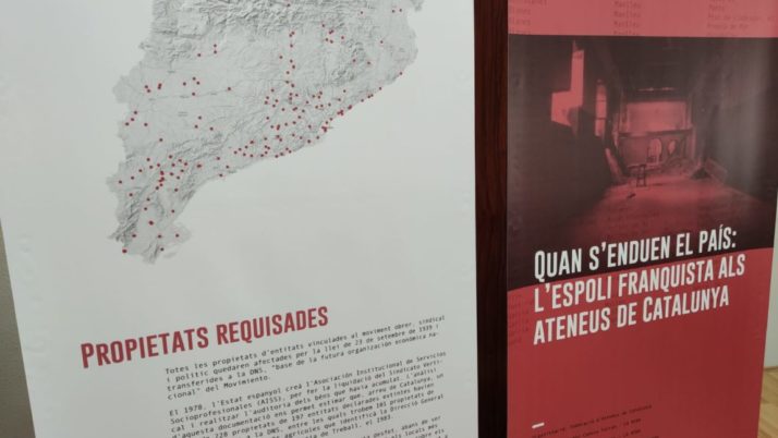L’exposició “Quan s’enduen el país: l’espoli franquista als ateneus de Catalunya” arriba a La Pobla de Segur