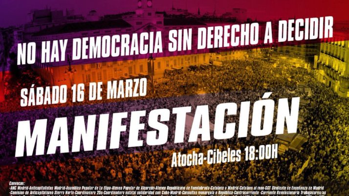La FAC s’adhereix a la manifestació convocada a Madrid per l’ANC dissabte 16